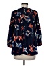 a.n.a. A New Approach 100% Polyester Blue 3/4 Sleeve Blouse Size M - photo 2