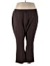 Roaman's Solid Brown Active Pants Size 30w - photo 1
