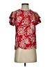 Nautica Red Short Sleeve Blouse Size XS - photo 1