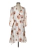 Maurices 100% Polyester Print Ivory Cocktail Dress Size S - photo 1