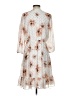 Maurices 100% Polyester Print Ivory Cocktail Dress Size S - photo 2