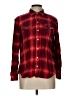 Gap Plaid Red Long Sleeve Button-Down Shirt Size L - photo 1