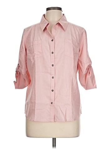 Croft & Barrow 3/4 Sleeve Button-Down Shirt (view 1)