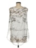 Tempo Paris Silver Sleeveless Blouse Size M - photo 2