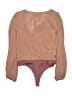 Lovers + Friends Brown Long Sleeve Blouse Size XS - photo 2