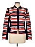 Trina Turk 100% Cotton Stripes Red Jacket Size 10 - photo 1