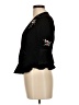 Topshop 100% Polyester Black 3/4 Sleeve Blouse Size 6 - photo 5