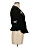 Topshop 100% Polyester Black 3/4 Sleeve Blouse Size 6 - photo 4