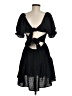 Shein 100% Polyester Solid Black Casual Dress Size 6 - photo 2