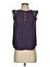 Ann Taylor LOFT 100% Polyester Blue Sleeveless Blouse Size XXS - photo 1