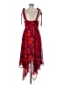 Alexis 100% Polyester Paisley Red Cocktail Dress Size M - photo 2