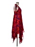 Alexis 100% Polyester Paisley Red Cocktail Dress Size M - photo 4