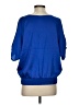 Express Blue Short Sleeve Blouse Size S - photo 2