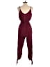 VICI 100% Rayon Solid Burgundy Purple Jumpsuit Size S - photo 2