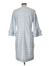 Tyler Boe Checkered-gingham Blue Casual Dress Size L - photo 2