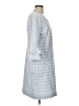 Tyler Boe Checkered-gingham Blue Casual Dress Size L - photo 4