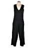 Quinn Solid Black Jumpsuit Size L - photo 1