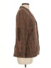 Lizsport Plaid Brown Blazer Size 8 (petite) - photo 4