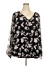 Torrid 100% Polyester Black Long Sleeve Blouse Size 4X Plus (4) - photo 1