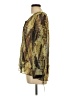 Nic + Zoe 100% Polyester Gold Long Sleeve Blouse Size L - photo 5