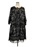 Daniel Rainn 100% Polyester Paisley Black Casual Dress Size 3X (estimated) - photo 1