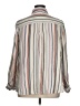 Terra & Sky Stripes Ivory Long Sleeve Button-Down Shirt Size 1X - photo 2
