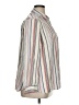 Terra & Sky Stripes Ivory Long Sleeve Button-Down Shirt Size 1X - photo 4
