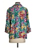 Shapely 100% Polyester Print Green 3/4 Sleeve Blouse Size S - photo 2