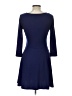 Forever 21 Solid Blue Casual Dress Size L - photo 2