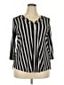 Torrid Black 3/4 Sleeve T-Shirt Size 1X Plus (1) - photo 1