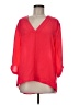 Express 100% Polyester Red 3/4 Sleeve Blouse Size M - photo 1