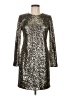 Maia 100% Polyester Metallic Silver Cocktail Dress Size 6 - photo 1