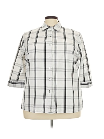 Kim Rogers Signature 3/4 Sleeve Button-Down Shirt (view 1)