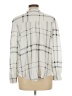 Unbranded Plaid Silver Long Sleeve Blouse Size L (estimated) - photo 2
