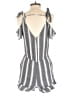 American Eagle Outfitters 100% Viscose Stripes Gray Romper Size XS - photo 2