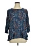 N Touch Blue 3/4 Sleeve Blouse Size 14 - photo 1