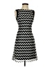 Cache 100% Polyester Chevron-herringbone Black Cocktail Dress Size 0 - photo 1