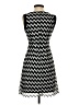 Cache 100% Polyester Chevron-herringbone Black Cocktail Dress Size 0 - photo 2