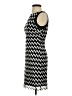 Cache 100% Polyester Chevron-herringbone Black Cocktail Dress Size 0 - photo 5