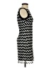 Cache 100% Polyester Chevron-herringbone Black Cocktail Dress Size 0 - photo 4