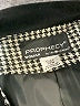 Prophecy Houndstooth Gray Wool Blazer Size 18W - photo 6