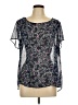 Torrid 100% Polyester Black Short Sleeve Blouse Size Lg Plus (0) - photo 1