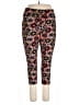 Pop Fit Floral Black Active Pants Size 3X - photo 1