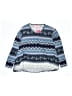 Say What? Blue Long Sleeve Blouse Size M (kids) - photo 1