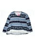 Say What? Blue Long Sleeve Blouse Size M (kids) - photo 1