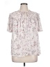 Torrid 100% Polyester Ivory Short Sleeve Blouse Size 1X Plus (1) - photo 1