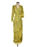 Rhode 100% Viscose Yellow Casual Dress Size S - photo 1
