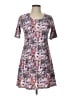 Ella Mae Print Gray Casual Dress Size L - photo 1