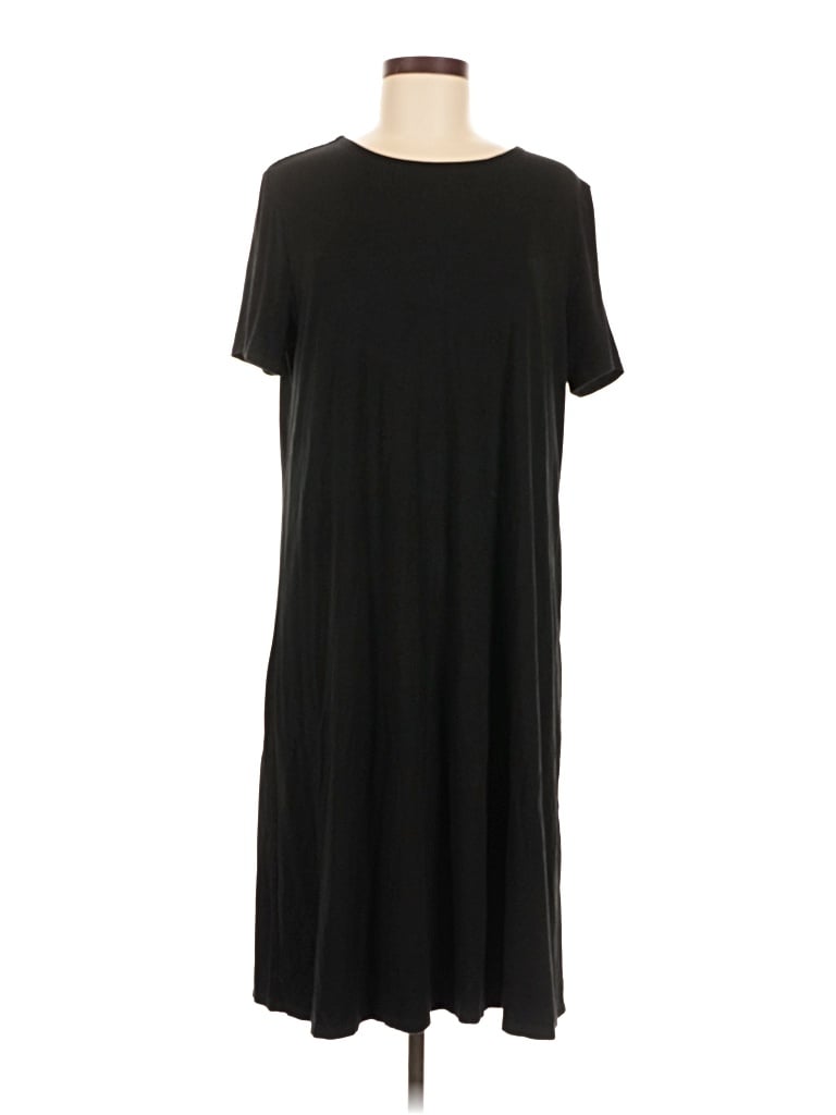 Pre-owned Jjill Casual Dress In Black
