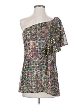 Nanette Lepore Short Sleeve Silk Top